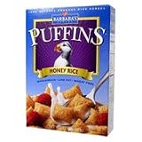 Barbaras Bakery Puffins Honey Rice - 12 OZ