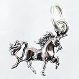 Tiny Sterling Silver Unicorn Charm, #11277