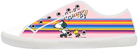 BUCH Snoopy Women's Canvas Shoes Gym Hiking Sneakers Flat Shoes