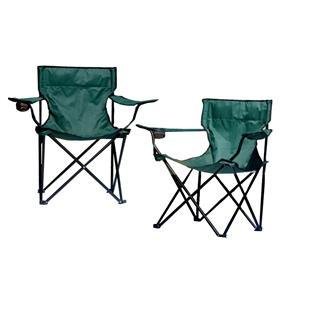 Folding camp chair with cup holder red green or blue top Garden Furniture product Folding camp chair with cup holder red green or blue picture