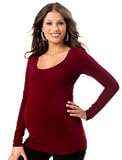 Motherhood Maternity: Long Sleeve Scoop Neck Maternity T Shirt