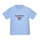 Personalized SuperGavin Gavin Superman Hero Baby Infant Toddler Kids Shirt Birthday and Christmas Collection