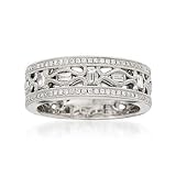 1.21 ct. t.w. Diamond Wedding Ring In 18kt White Gold. Size 7