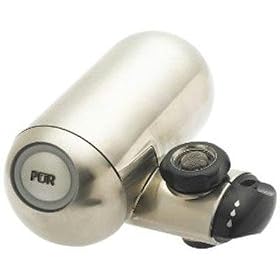 Pur Ultimate Faucet Mount Brushed Stainless Steel Horizontal Filtration System