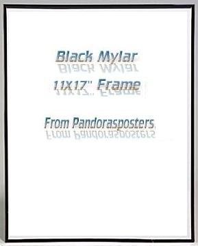 Black Mylar Framed Television Show Print Poster Lost