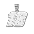 Driver Number 18 Giant 1 1/2" Charm/Pendant