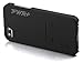 Iphone 5, 5S Case Slim KickStand Style, Extra Thin, Matte Black Color Cover Stand (Pwr+)