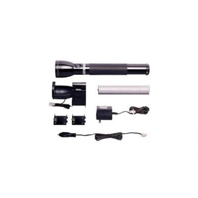  MAGLITE RE2019 Heavy-Duty Rechargeable Flashlight System, Black 