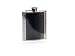 Kitchen & Housewares : Jet Set Carbon & Chrome Hip Flask in Handsome Gift Box