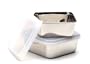 Steeltainer 2-Piece Square Stainless Steel Reusable Snack and Sandwich Food Storage Container Set - Contenants herm�tiques carr� en acier inoxydable pour sandwich, collation (Bo�te � lunch)