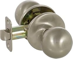 Callan Fairfield Entrance Knob & Single Deadbolt Satin Nickel