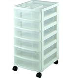 Six Drawer Office Storage Chest - White