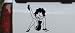 Betty Boop Leg Kicked Up Cartoons Car Window Wall Laptop Decal Sticker all sizes