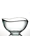 Grehom Glasschüssel aus 100% recyceltem Glas hergestellt- Waves; Wunderschönes Geschenk; Aus recyceltem Glas hergestellt; Handgearbeitet aus Spanien