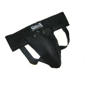Groin Guard Elasticated  Cup Black -SENIOR 