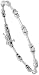 14k White Gold (4 mm wide) 7" Tennis Bracelet, w/ 12 Round Brilliant Diamonds; Total Carat Weight: 0.66; Clarity: SI; Color: H-I