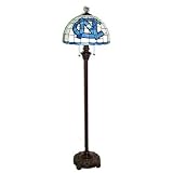 North Carolina UNC Tar Heels Tiffany/Stained Glass Floor Lamp