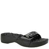 Original Dr. Scholl's Women's Twist 2 Slide,Black,8 M
