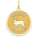 golden_retriever25golden retriever - 14k Golden Retriever Disc Charm