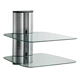DVD Mount and DVD Bracket Sky Box shelves and DVD Player bracket, Floating Clear Glass shelves and Sky box shelf