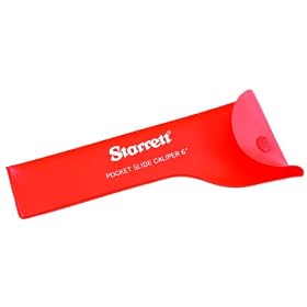Starrett 1025ZZ-6 Vinyl Case For Pocket Slide Calipers, 6" Size