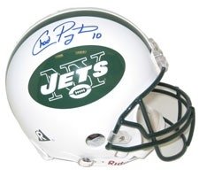 Chad Pennington Autographed/Hand Signed Helmet New York Jets Pro Line by Riddell