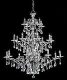 Black Chrome Lead Crystal Biltmore Chandelier 20Lt - 324-20-BC-03