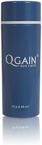 Qgain Hair Fibers BLACK 25g 0.88oz Hair Loss Concealer for Balding or Thinning Hair