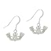 Sterling Silver .925 Claddagh Symbol Hand Heart Dangle Love Earrings