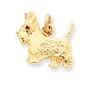 14k Gold Scottie Dog Charm with Ruby Eye [Jewelry]
