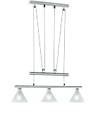 Trio-Leuchten 3751031-07 Jojo-Balkenpendel, 3xE14,max.40W, Nickel matt, Glas opal matt weiß
