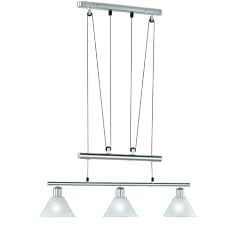 Trio-Leuchten 3751031-07 Jojo-Balkenpendel, 3xE14,max.40W, Nickel matt, Glas opal matt wei�