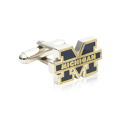 Silver University of Michigan Cufflinks