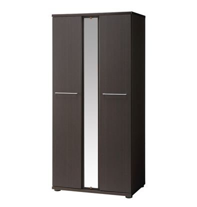 ECOBIA ワイドクローゼット　姿見付き ダークブラウン　EB-1990LB 