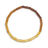 Round/Tube Amber Gradient Color Stretch Bracelet