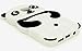 Samsung Galaxy S7,Bastex Black and White Silicone Panda Character Case Cover for Samsung Galaxy S7