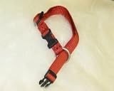 Hamilton Adjustable Dog Collar Redbrick 5 8 X12-18 - B FAS RB