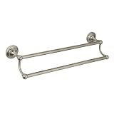 Gatco 4554 Maryland 5/8-Inch Diameter 24-Inch Length Double Towel Bar, Antique Silver