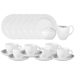 Seltmann Weiden - uni 7 Kaffeeservice 20 tlg. Rondo weiss