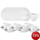 Seltmann Weiden - uni 7 Kaffeeservice 20 tlg. Rondo weiss