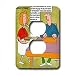 Londons Times Funny Music Cartoons - Spin Doctor Waitress - Light Switch Covers - 2 plug outlet cover