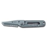 Columbia River Knife and Tool 5510 K.I.S.S. 2.25-Inch Serrated Tanto Blade Knife, Gray