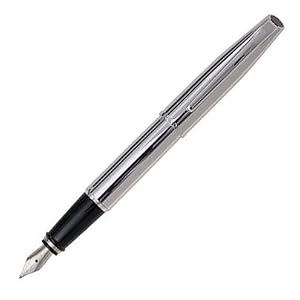 Aurora Pens Style Shiny Chrome E10 Fountain Pen