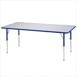 Jonti-Craft Rainbow Accents Kydz Activity Rectangle Kids Table