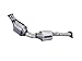 Pacesetter 324993 Raw Steel Direct Fit Catalytic Converter (Non C.A.R.B. Compliant)