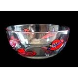 Red Hat Dazzle Design - Hand Painted - Serving Bowl - 11 inch diameter