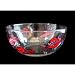 Red Hat Dazzle Design - Hand Painted - Serving Bowl - 11 inch diameter