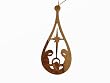 Olive Wood Bethlehem Star Nativity Ornament.