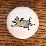 AIRPLANES #13858 PILOT FLYING CAMO DRAWER PULLS KNOBS
