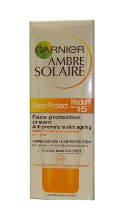 Garnier Ambre Solaire Face Protection Cream SPF15 Preisvergleich